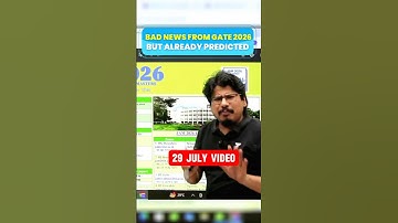 😔 GATE Exam FEE increased | BAD NEWS predicted by NEGI sir 😔 | #NEGIsir #NEGI10 #GATE2026