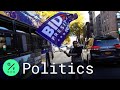 New Yorkers Cheer, Honk as Joe Biden Wins 2020 Presidential Election