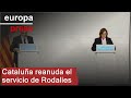 Cataluña reanuda el servicio de Rodalies este jueves pero avisa de que "no será un día fácil"