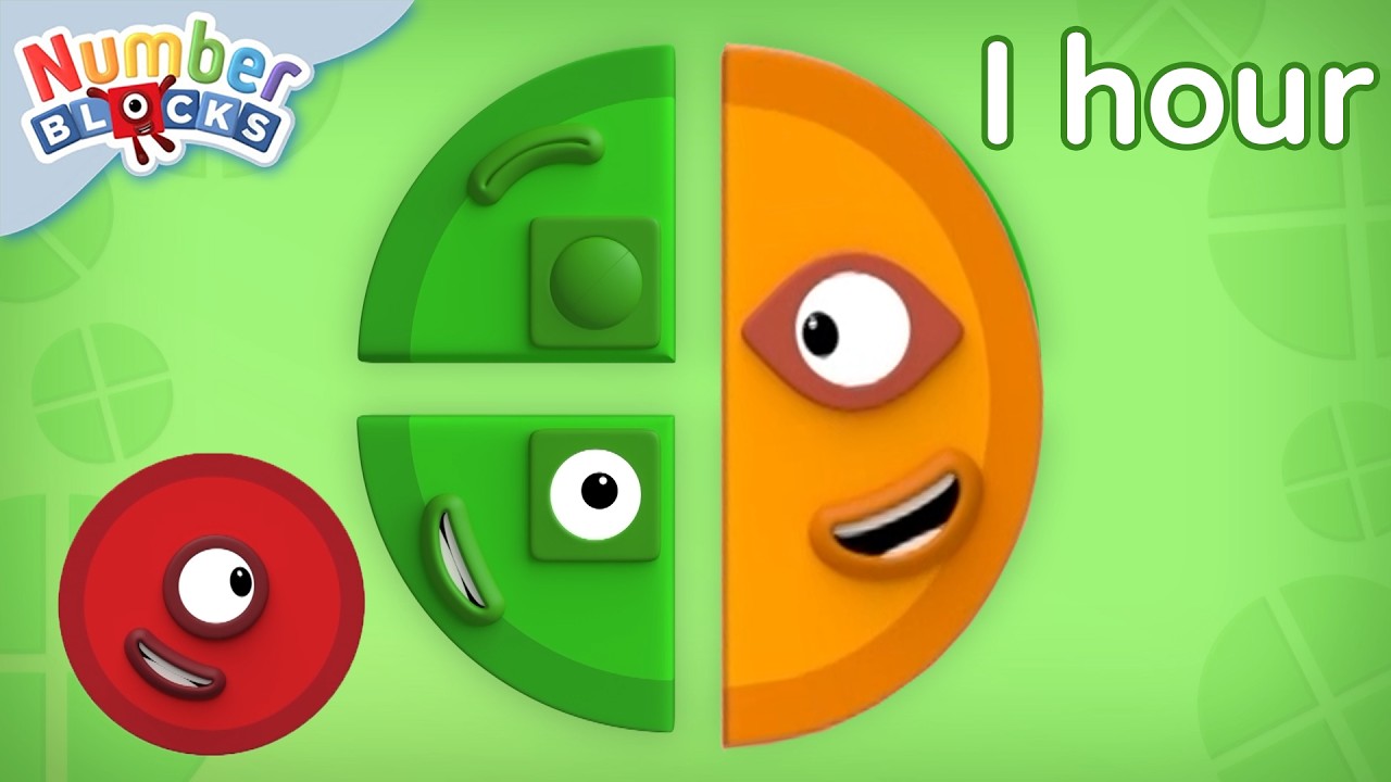 Fractions are a Piece of Cake! | Learn to Count for Kids Compilation | Number Cartoon | Numberblocks