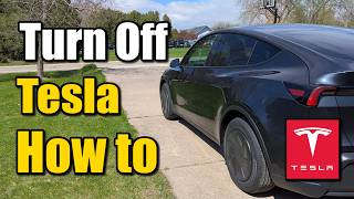 How to Turn Off Tesla Vehicle & Power Off - Easy Tutorial
