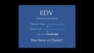 Electronic Data Viewer(EDV) Tutorial