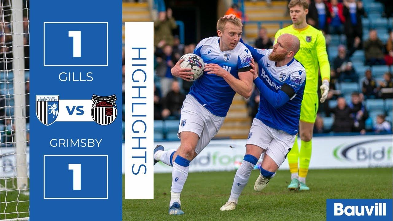 Gillingham v Grimsby Town highlights YouTube
