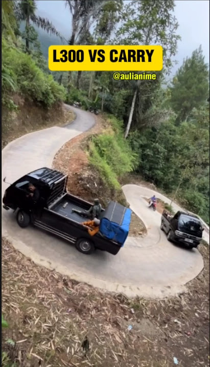 L300 VS CARRY #tanjakan #jalurextreme #sitinjaulauik #cianjur #bandung #l300 #pickup #shorts