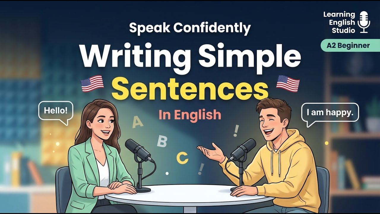 How to Write Simple English Sentences | English Writing Practice | Learn English Podcast