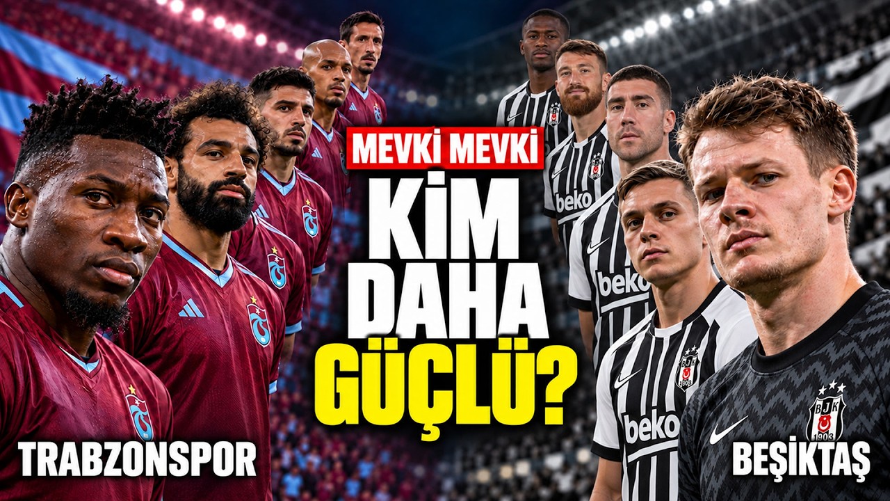 Trabzonspor - Beşiktaş: Hangi Kadro Daha Güçlü? | Mevki Mevki