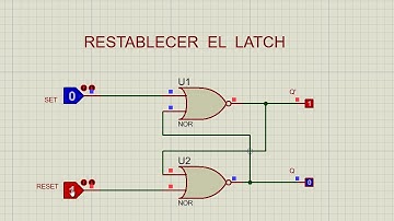 RESTABLECER EL LATCH NOR/ PROTEUS