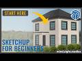 SketchUp For Beginners - How to Model a House | Part 1