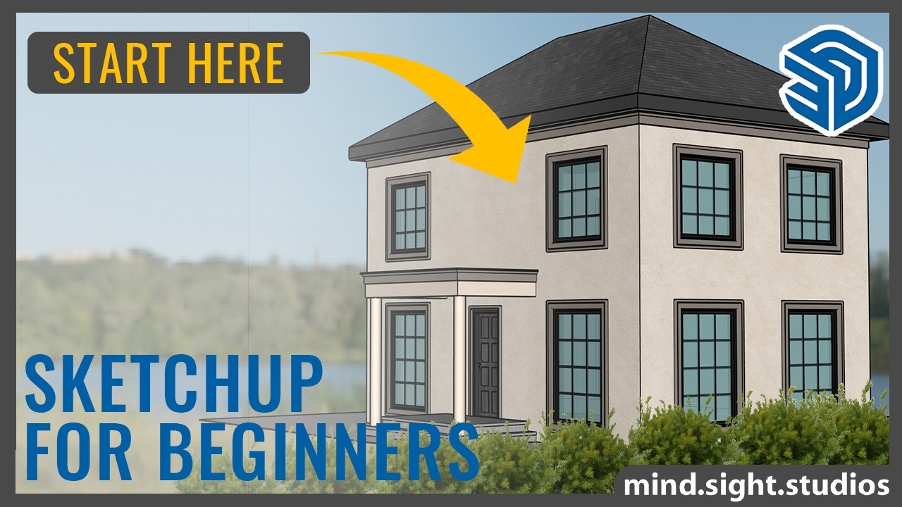 SketchUp For Beginners - How to Model a House | Part 1 - YouTube