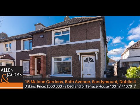 15 Malone Gardens, Bath Avenue, Sandymount, Dublin 4 .