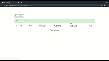 Membuat CRUD dengan Codeigniter dan Bootstrap