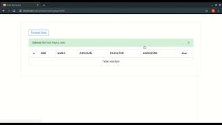 Membuat CRUD dengan Codeigniter dan Bootstrap