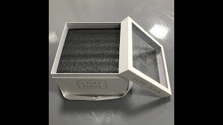 Paper flower box square cardboard flower box for rose flower packaging