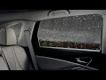 10 Hours NIGHT DRIVE IN HEAVY RAIN ★ Sleep & Relax with RAIN ON A CAR