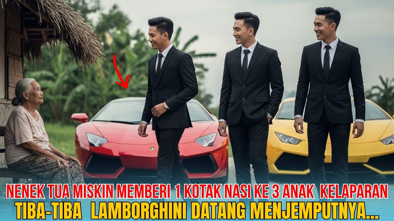 NENEK TUA MISKIN MEMBERI 1 KOTAK NASI KE 3 ANAK KELAPARAN… LALU INILAH YANG TERJADI…