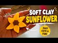 🌻 Soft Clay Sunflower Tutorial 😍 | Satisfying DIY Clay Art #Shorts