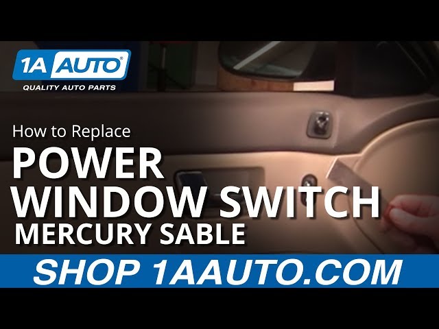 How to Replace Power Window Switch 00-05 Mercury Sable - YouTube