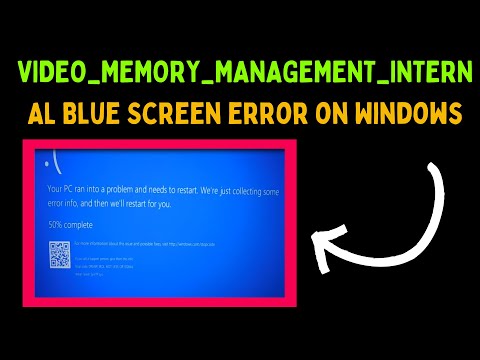 How to Fix VIDEO_MEMORY_MANAGEMENT_INTERNAL Blue Screen Error on Windows 11