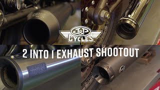 Milwaukee 8 Softail 2 into 1 Exhaust Shootout!