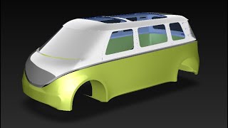 VW IDBUZZ - Autodesk Alias Autostudio - SubD Modeling - Car Modeling  - P1