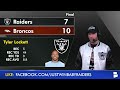 Raiders Fan Loses Mind 🤬 Raiders vs. Broncos NFL Week 10 TNF INSTANT REACTION Ft. Geno Smith