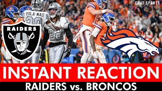 Raiders Fan Loses Mind 🤬 Raiders vs. Broncos NFL Week 10 TNF INSTANT REACTION Ft. Geno Smith