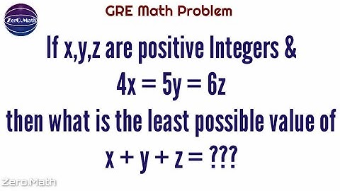 GRE math Problem solution | Math Puzzle | Zero math