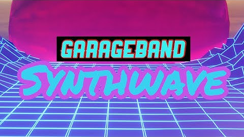 Making a retro 80s Synthwave instrumental in GarageBand IOS IPad 5 (a lot of synths)