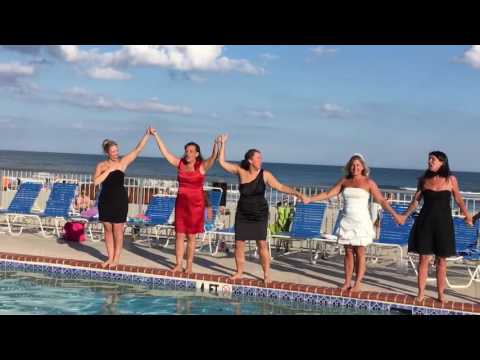 Bridesmaids take plunge with Bride to be!!
