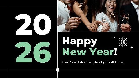 Free Happy New Year 2026 PowerPoint Template | Slides Theme by GreatPPT