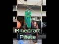 Minecraft Creeper Piñata using a box