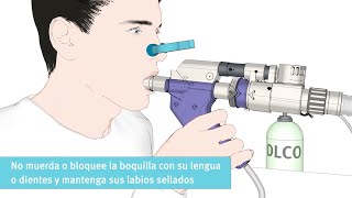 Realizar una prueba DLCO con EasyOne Pro (instrucción para el paciente)