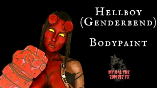 Hellboy Genderbend Body Paint Tutorial
