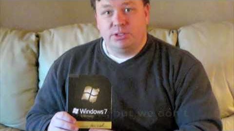 Windows 7 Party Kit Unboxing