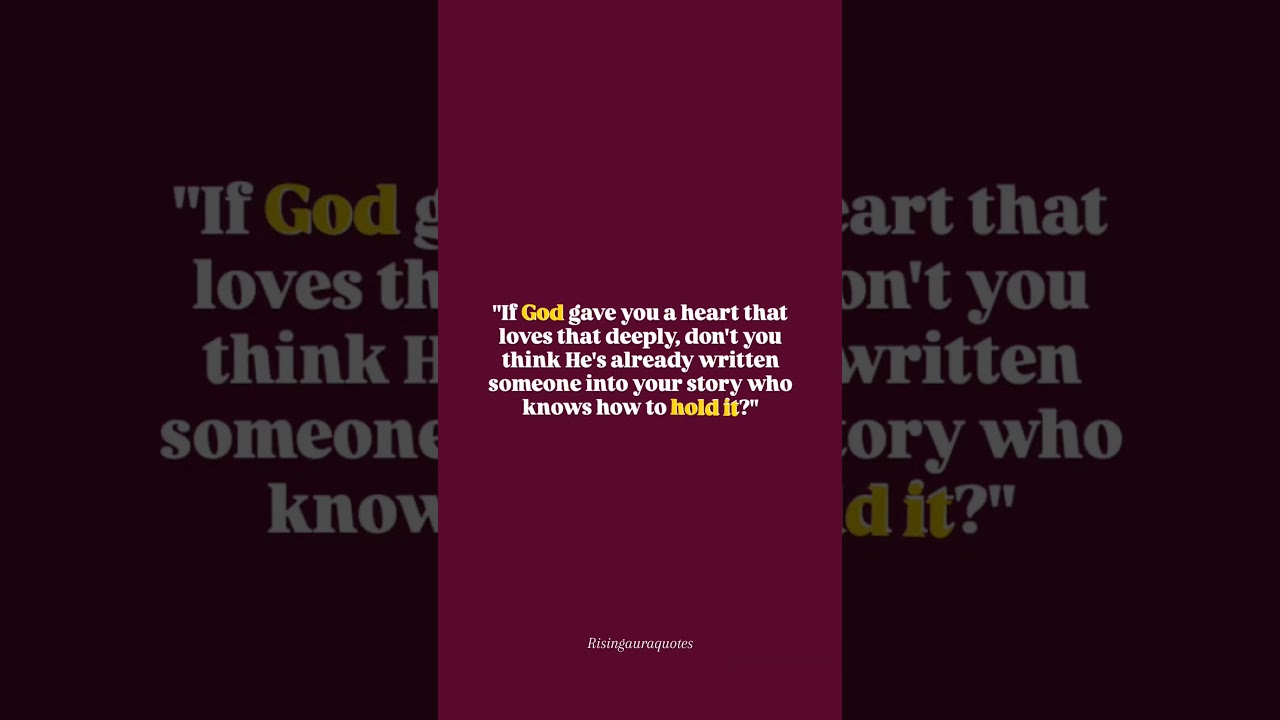 Your depth is not a flaw. It’s a promise.