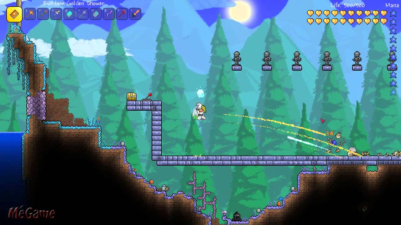 Terraria Weapon Guide Golden Shower YouTube
