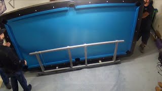 (385) Timelapse of a Diamond Pool Table Being Setup