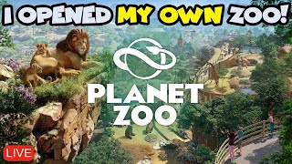 🔴LIVE - I started PLANET ZOO! - is it any good? 🦁