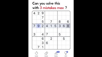 Sudoku - Sudoku puzzle, Brain game, Number game