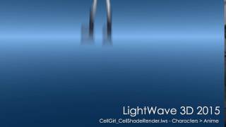 LightWave 3D: CellGirl CellShadeRender scene rendered