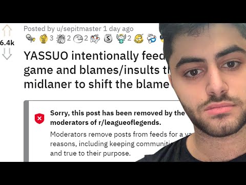 Reddit Admins DELETE EVIDENCE that would get streamer "Yassuo" BANNED!