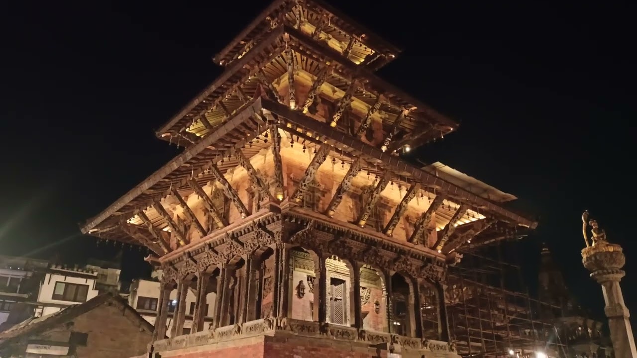 सन्ध्याकालिन समयमा पाटन कृष्ण मन्दिर 🙏🌸