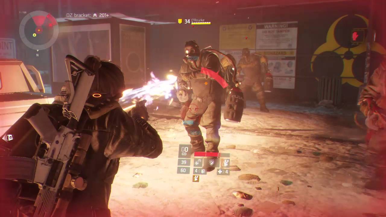The Division - Tanking heavy flamethrowers, high Exotic Damage Resilience
