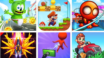 Perfect Level #63-Gummy Bear Run, Bino Go- All Levels Gameplay Android Ios Walkthrough Games