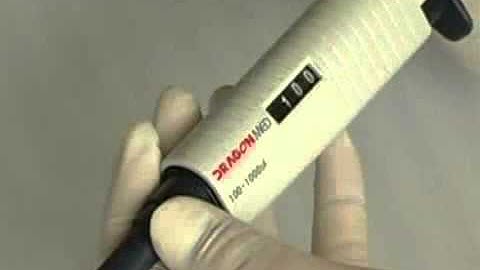 DRAGONLAB MicroPette Pipette Setting the volume