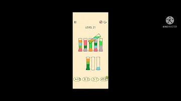 SortPuz 3D : Water Sorting Puzzle Game Gameplay Walkthrough and level 21 to 25 Completel👍🏻