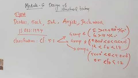 DSS Module 6: Design of Structural timber
