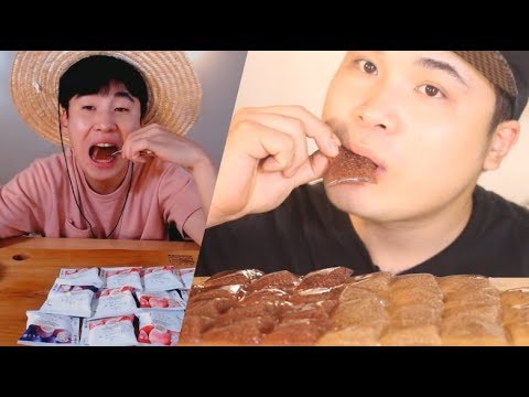 Mukbang (eating broadcasting) with Chia Seed Devil's-tongue Jelly~!! (Eating Show)