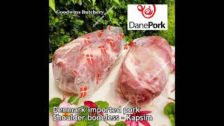 Denmark pork collar shoulder boneless skin-off kapsim Danish Crown DanePork frozen Goodwins Butchery