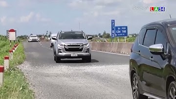 Chằng chịt "ổ voi, ổ gà" trên cao tốc Lộ Tẻ - Rạch Sỏi I LONG AN TV